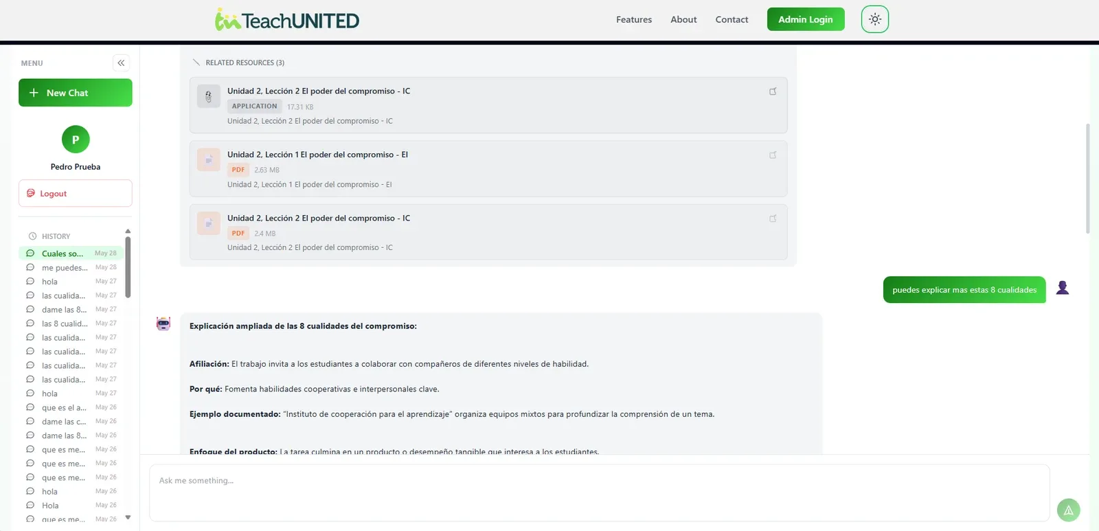 TeachUNITED · TUbot